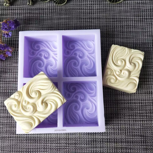 Silicone Waves Patterned Mould - 110 Grams
