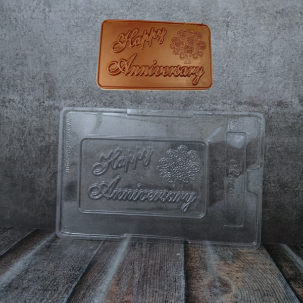 Cacao Happy Anniversary Theme PVC Chocolate Mould