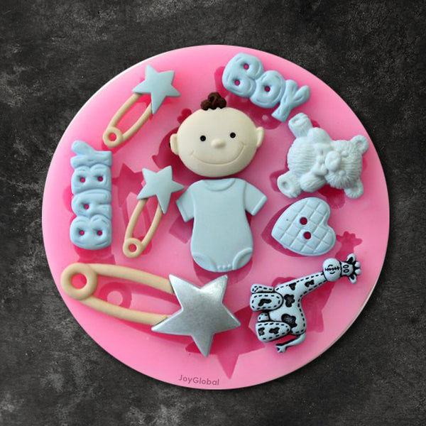Silicone Baby Boy Baby Shower Mould