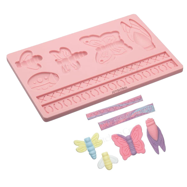 Bugs and Butterfly Shape Silicone Mould