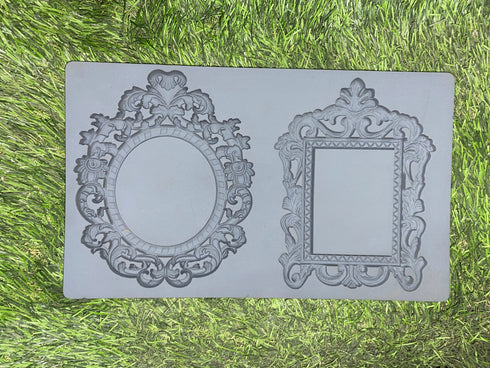 Silicone Double Frames Large Vintage Mould - High Quality