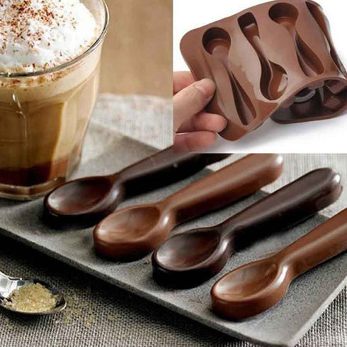 Silicone Spoon Shape Mould - 6 Cavity