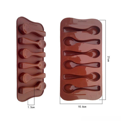 Silicone Spoon Shape Mould - 6 Cavity
