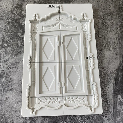 Silicone Large Door Vintage Epoxy Resin Mould - High Quality
