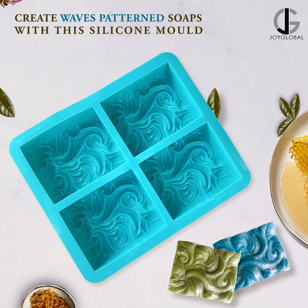 Silicone Waves Patterned Mould - 110 Grams