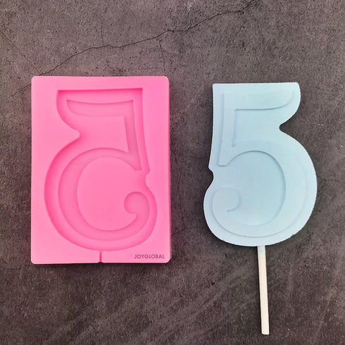 Silicone Five (5) Number Mould