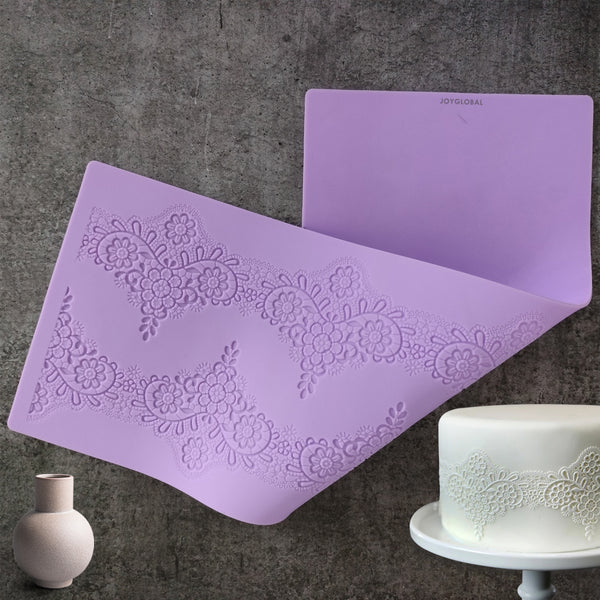 Silicone Flower Border Lace Mat