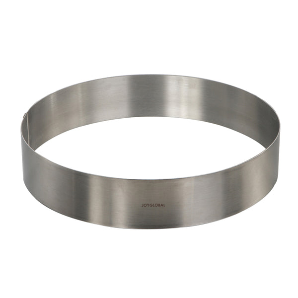 Round Stainless Steel Cake Ring Diameter: 12 Inch Depth: 2 Inch