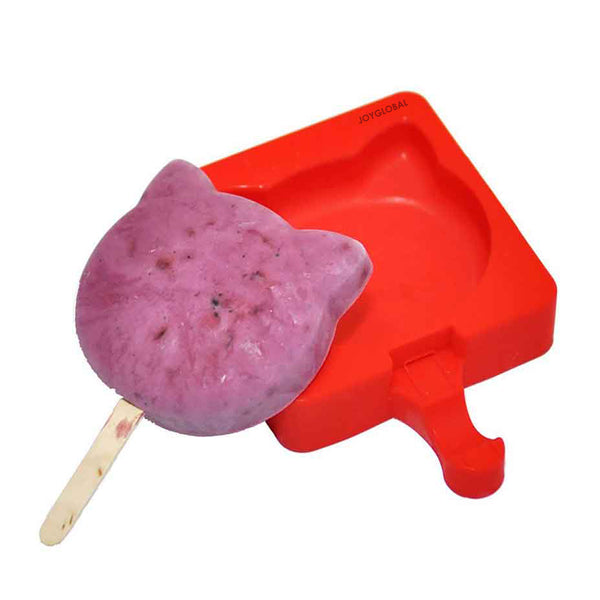 Silicone Cat Face Popsicle Cakesicle Mould