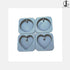 Silicone Heart and Round Scalloped Diffuser Mould
