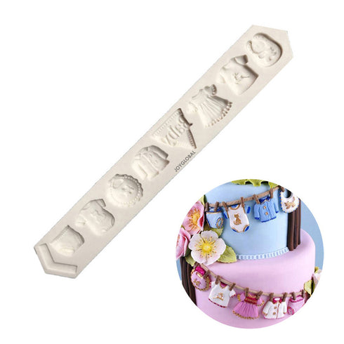 Silicone Baby Clothes Theme Mould