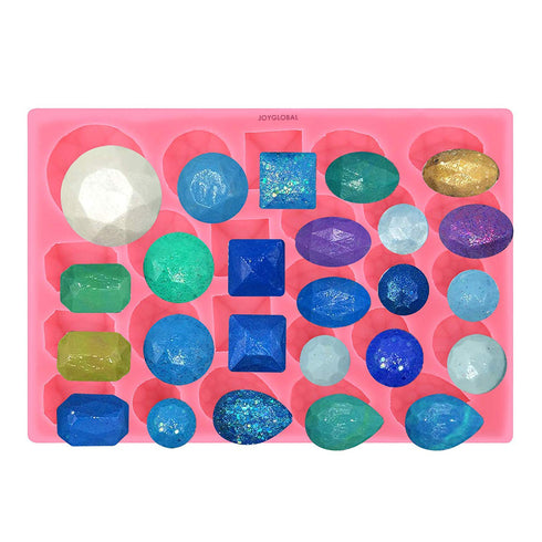 Assorted Diamond Gems Silicone Mould