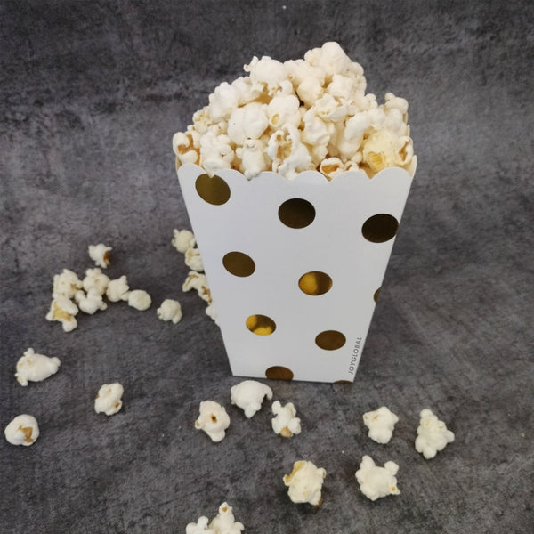 Paper Popcorn Golden Box - Polka Dot (Set of 6 Pieces)