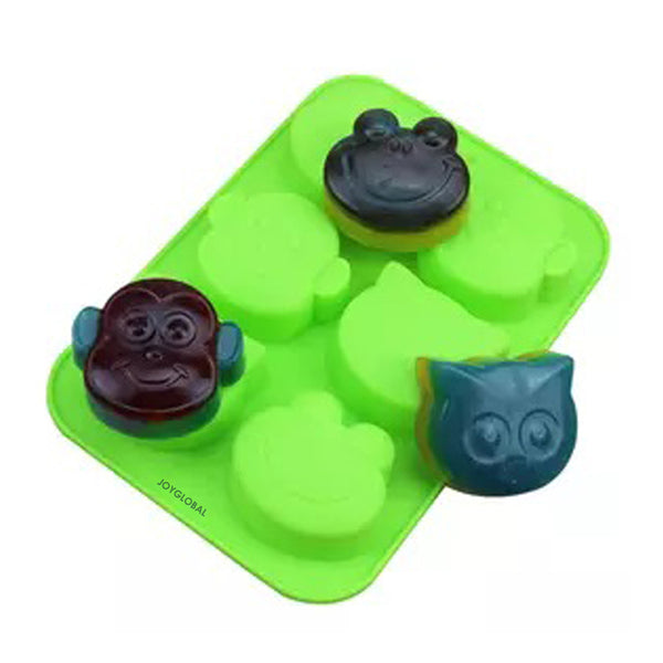 Silicone Owl Monkey Frog Faces Mould
