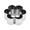 Stainless Steel Flower Cutter - Set of 3 Pieces