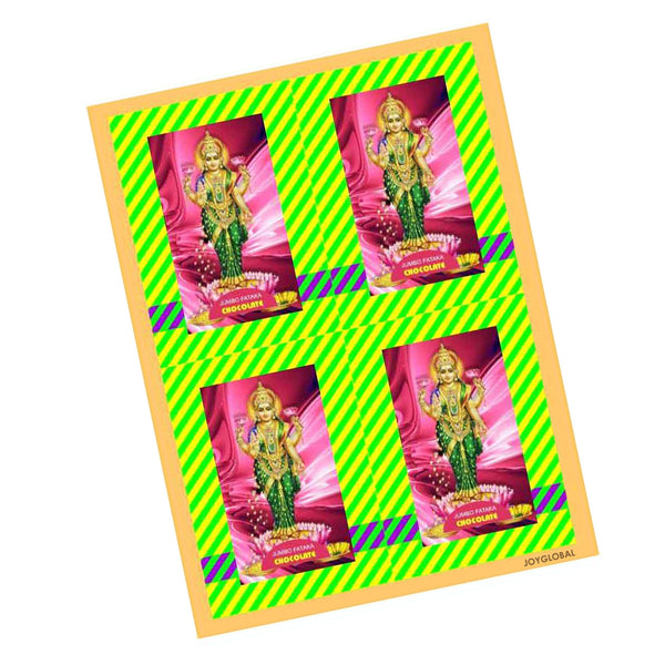 Happy Diwali Jumbo Fataka Chocolate Stickers