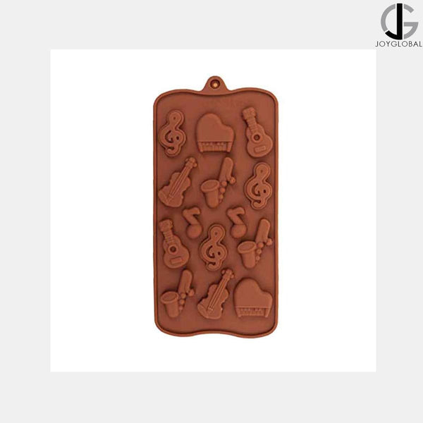 JoyGlobal Silicone Musical Instrument Chocolate Mould