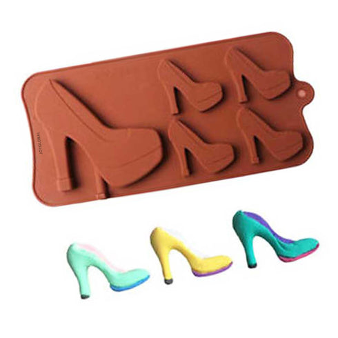 Silicone Multiple Sized Heels Shaped Mould