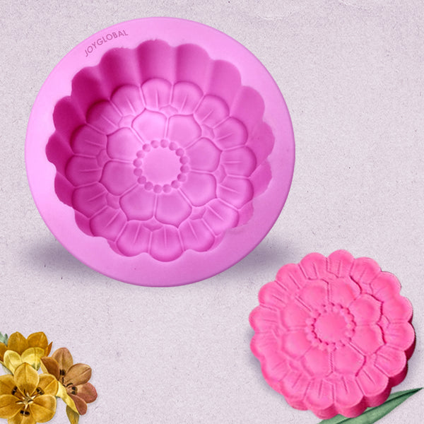 Silicone Flower Soap Candle Mould -  70 Grams