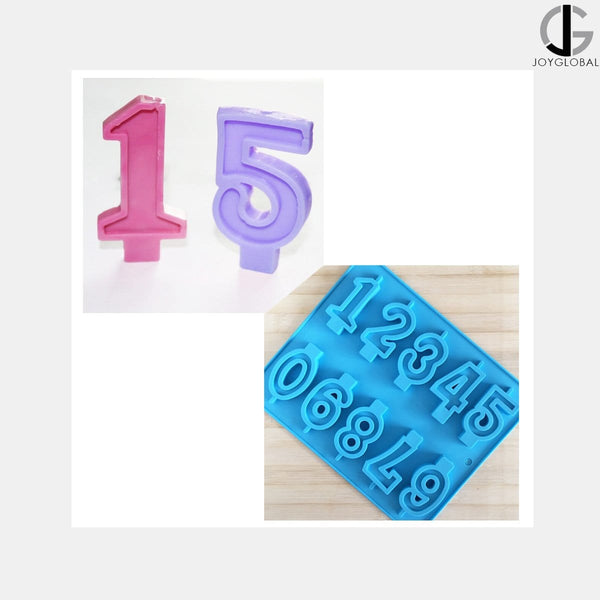 Silicone Numbers (0-9) Candle Mould