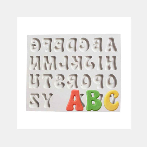 Silicone Groovy Alphabet Mould