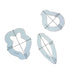 3pcs Set Flower Bunting Cookie Cutter