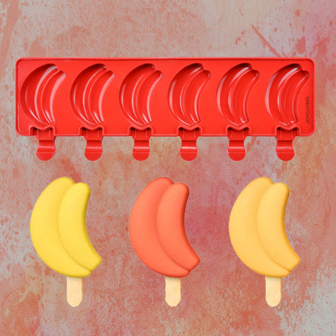 Silicone Banana Fruit Themed Popsicle Mould
