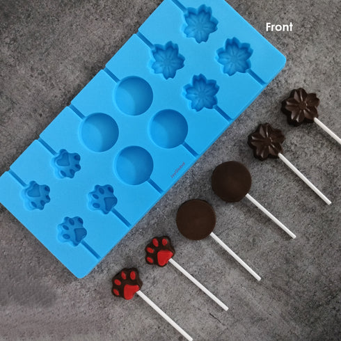 Silicone Designer Lollipop Mould (3 in 1)