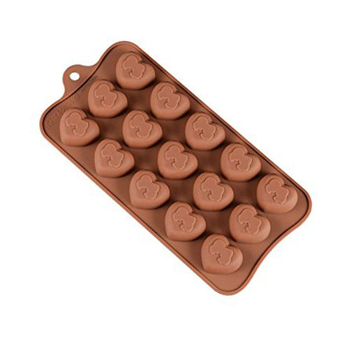 Silicone Heart Couple Chocolate Mould