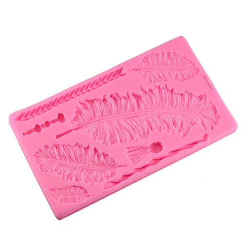 Silicone Feathers Mould - 8 Cavity