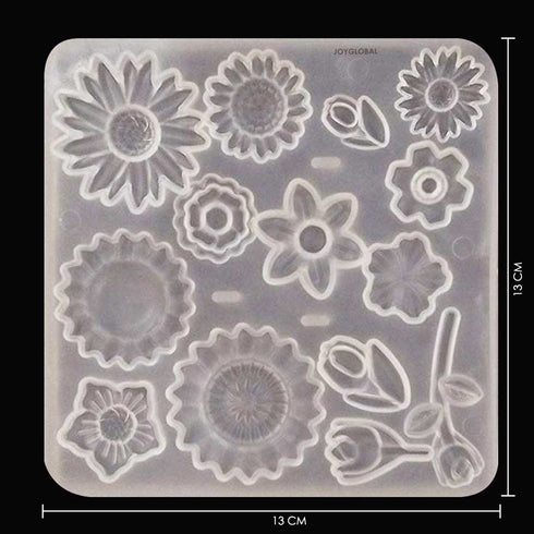 Transparent Silicone Flowers Pattern Mould