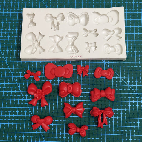 Silicone Bow Mould - 11 Cavity