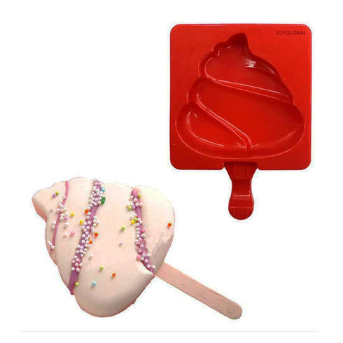 Silicone Ice Cream Lollipop Popsicle Mould