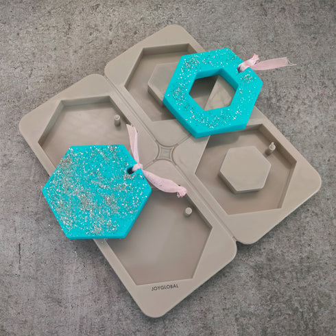 Silicone Hexagon Aromatherapy Wax Diffuser Mould