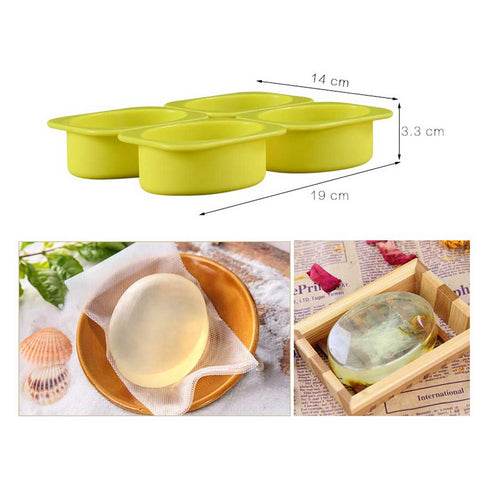 Oval Shape Silicone Mould - 120 Grams
