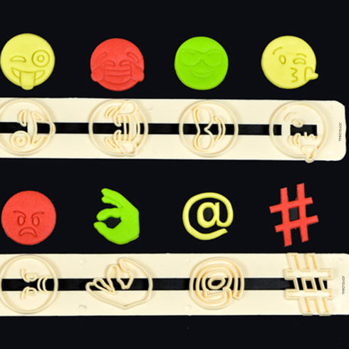 Emoji Emoticons Icons Sugarpaste Dough Cutter