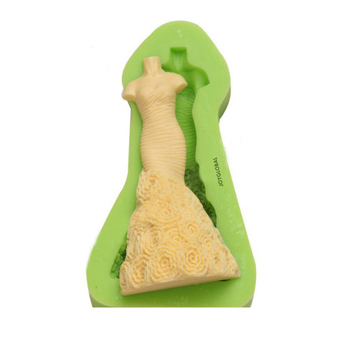 Silicone 3D Lady Dress Mould