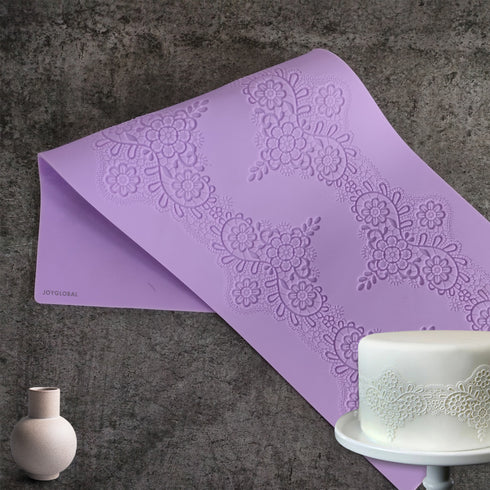Silicone Flower Border Lace Mat