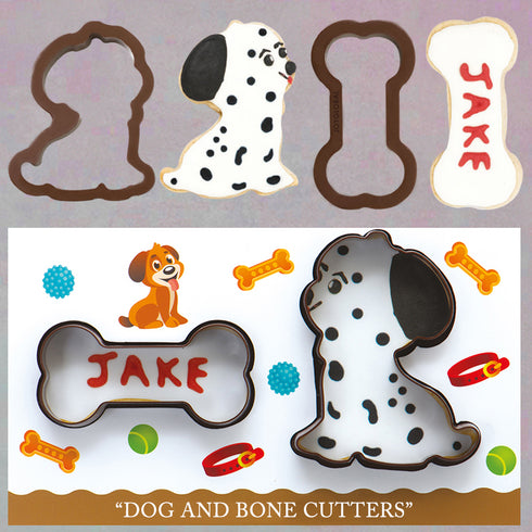 Dog and Bone Theme Cutter - Best tool for dog theme cakes, cupcakes, cookies and more