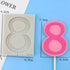 Silicone Eight (8) Number Mould