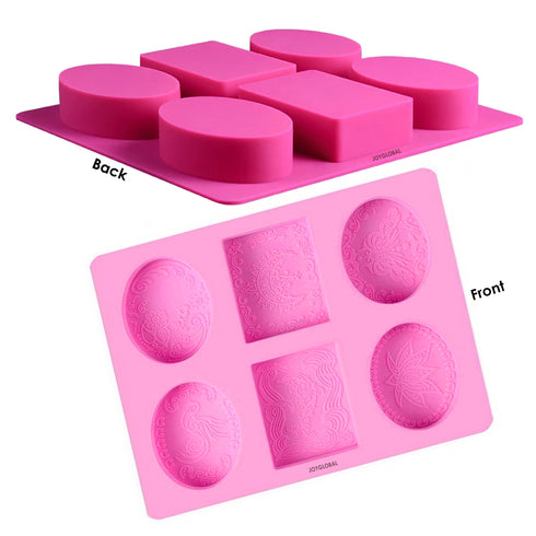 Silicone Oval & Rectangle Shape Soap Mould