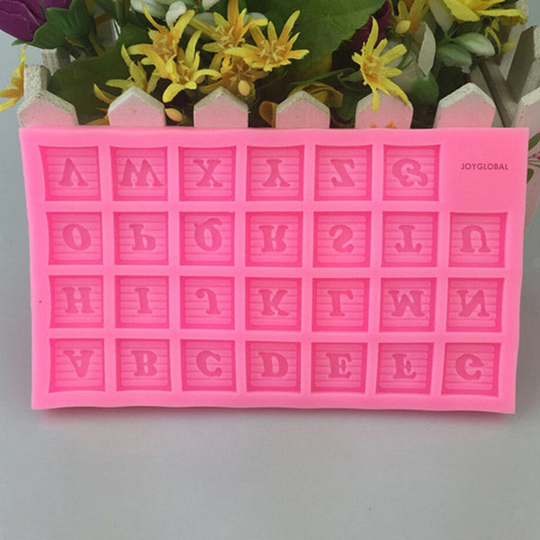 Silicone A to Z Square Alphabets Mould