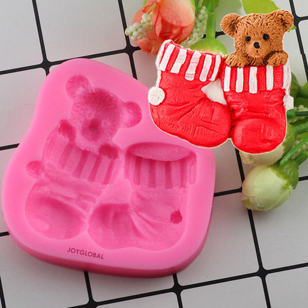 Silicone Baby Socks Bear Shaped Mould