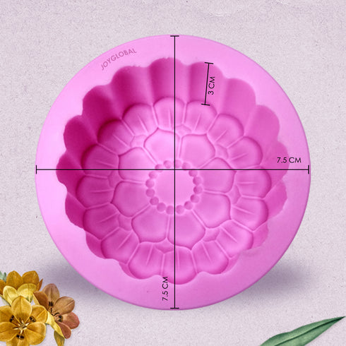 Silicone Flower Soap Candle Mould -  70 Grams