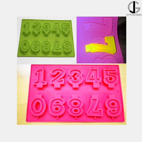 Silicone Numbers (0-9) Candle Mould