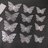 Butterfly with Sticking Pad - Design 2 (Silver)