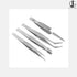 JoyGlobal Stainless Steel Tweezers - Set of 4 Pieces