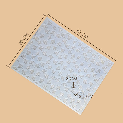 Silicone Maple Leaf Texture Mat