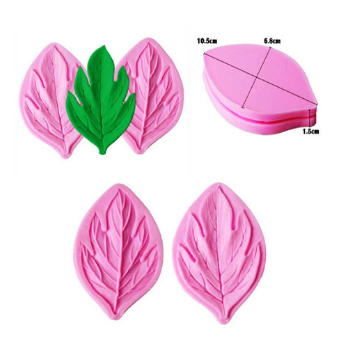 Silicone 3D leaf with veins Mould