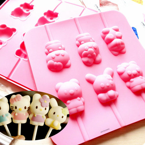 Silicone Kitty Cake Pop Mould
